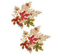 BESPORTBLE 2piezas Broche Arce Elegante Broches De Moda Para Suéter Prendedores Creativos De Otoñales Para Mujer Accesorios De Bisutería Para Ropa