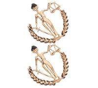 BESPORTBLE 2piezas Broche de Balanza de Justicia para Abogado Balanza Vintage de Obsequio de Derecho para Hombre Broche de Solapa para Uso Profesional