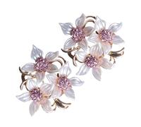 BESPORTBLE 2piezas Broche Floral De Mujer Alfileres De Solapa Gemas Para Bufanda y Cárdigan Broche De Bisutería