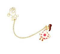 BESPORTBLE 2piezas Broches De Cachorro Para Niñas Cadena De Cuello Broche De Camisa Accesorio De Moda Para Ropa Ramilletes Cadena De Broche Para Cuello