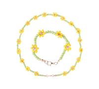 BESPORTBLE 2piezas Collares y Pulseras Para Niña Kit De Cuentas Acrílicas Joyería Decorativa