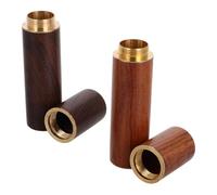 BESPORTBLE 2piezas Contenedores Tubulares De Supervivencia Estuche Portátil De Madera Para Cerillas Caja De Almacenamiento Resistente Golpes Para Exteriores Para Camping y Aventuras Al Aire