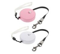 BESPORTBLE 2piezas Correas Retráctiles Portátiles para Mascotas Correa De Muñeca Cordón De Entrenamiento Ajustable Automático para Perros Gatos Conejos Viajes y Caminatas