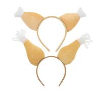 BESPORTBLE 2piezas Diadema de Muslo de Pollo de Acción de Gracias Diadema Forma de Muslo de Pavo para Fiesta de Acción de Gracias Decoración Cabeza