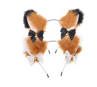 BESPORTBLE 2piezas Diadema Orejas De Gato Aros Cabello Accesorio Pelo De Mujer Para Disfraces De Cosplay y Fiestas