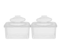 BESPORTBLE 2piezas Dispenser De Húmedas Reutilizables Para Bebés Caja De Almacenamiento Con Tapa Para Hogar y Guardería