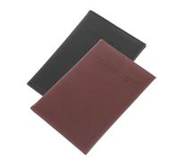 BESPORTBLE 2piezas Funda Protectora para Pasaporte De PU Que Cambia De Color Tarjetero Organizador De para Viajes Múltiples Tarjetas
