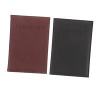 BESPORTBLE 2piezas Fundas De PU para Pasaporte Contenedor para De Viaje Bolsa para Tarjetas Funda Protectora para Pasaporte