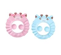 BESPORTBLE 2piezas Gorro de Ducha Orejeras y Ajustable para Baño y Champú Evita Gotas y Protege Oídos