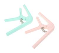 BESPORTBLE 2piezas Guitar Capo Clip for Acoustic and Classical Guitars Essential for Beginners and Professionals Lightweight Use While Playing Storing