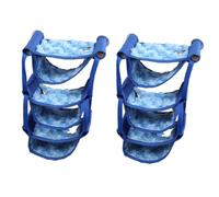 BESPORTBLE 2piezas Hamaca Colgante Multi-Capa para Pequeñas Cama Cálida para Hámster Chinchilla y Jerbo Color Azul