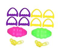 BESPORTBLE 2Piezas Juguete Interactivo De Doble Combinación para Exteriores Deporte para Actividades Educativas Rosa Verde