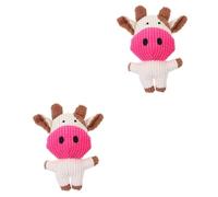 BESPORTBLE 2piezas Juguete Molar De Peluche para Diseño De Gato De Cartoon Juguete Interactivo y Masticable y Medianos