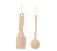 BESPORTBLE 2piezas Juguetes De Cocina De Madera Juguete De Simulación De Pala y Cuchara para Cocinita