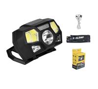 BESPORTBLE 2piezas Linterna Led Cob Xpe Usb Sensor De Movimiento Faros Para Caza Camping Bicicleta Pesca