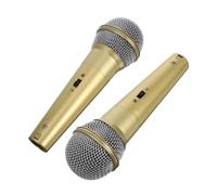 BESPORTBLE 2piezas Modelos de Micrófonos Simulados de Plástico Realistas Accesorios de Micrófono para Fiestas Actuación Escenarios Fiestas y Decoraciones Musicales