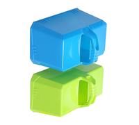 BESPORTBLE 2piezas Moldes De Ladrillos para Nieve y Arena Resistente con Asas Molde para Construir Castillos y Casas Exterior Juguetes Infantiles para Invierno y Verano