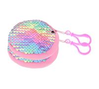 BESPORTBLE 2piezas Monedero Flash para Mujer Cartera Pequeña de Lentejuelas Redondas Monedero Cremallera para Dama para Uso Diario y Salidas Nocturnas