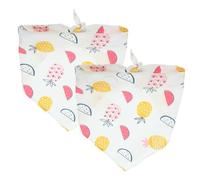 BESPORTBLE 2piezas Pañuelo para Perros De Bandana Lavable Estampado De Frutas para Mascotas para Cumpleaños y Fotografía De Fiesta