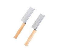 BESPORTBLE 2piezas Peine De Alfileres Mango De Madera Para Perros Peine Pelo De Perros Herramienta Cuidado De Mascotas Salón De Mascotas Para Limpiar