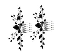 BESPORTBLE 2piezas Peinetas para Boda Decoradas Accesorios Brillantes de Novia Tocado de Dama de Honor para Fiesta Nupcial Peineta para Mujer
