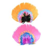 BESPORTBLE 2piezas Peluca De Cresta De Peluca De Cosplay De Halloween Tocado De Cambio De Look Sin Teñir