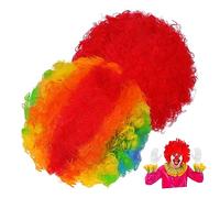 BESPORTBLE 2piezas Pelucas De Rizadas Coloridas Pelucas Cortas y Esponjosas Para Mujer Adulta Accesorios Cabello Para Disfraz De Halloween y Fiestas Temáticas De Carnaval