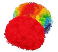 BESPORTBLE 2piezas Pelucas De Rizadas Pelucas De Coloridas Para Mujer Adulta Accesorios Cabello Para Disfraces De Halloween Fiestas Temáticas De Carnaval y Decoraciones Para Cumpleaños De Cir