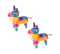 BESPORTBLE 2Piezas Piñata Mexicana De Forma De Burro Para Fiestas Decoración Para Celebraciones De Cumpleaños y Día Para Actividades Divertidas