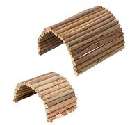 BESPORTBLE 2piezas Refugio De Madera para Reptiles Vallas para Tortugas y Hámsters Diseño Natural Seguro