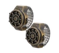 BESPORTBLE 2piezas Reloj De Anillo De Timón Reloj Casual Forma De Timón para Diario