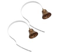 BESPORTBLE 2piezas Timbre para Perros de Metal Montado Pared para Entrenamiento de Cachorros y Comunicación Mascotas para Entrenamiento de Baño y Salir al Exterior