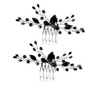 BESPORTBLE 2piezas Tocado De Novia Para Boda Peinetas Vintage Brillantes y Gemas De Imitación Accesorio Pelo De Novia Para Dama De Honor Despedidas De Soltera