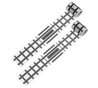 BESPORTBLE 2rollos Pegatinas De para Ferrocarril y Tráfico De Cinta Adhesiva para Trenes y Vías De Ferrocarril para Maquetas De Vías De Tren y Diseño De Carreteras