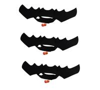 BESPORTBLE 3 Alas De Murciélago para Disfraz De Halloween Accesorio para Perro O Gato con Campana Tamaño Ajustable Color Negro.