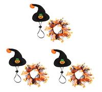 BESPORTBLE 3 Juegos Sombrero De Halloween Lindo Sombrero De Mascota Sombrero De Perro De Halloween Fiesta De Perros Trajes De Cachorro Disfraz De Mascota De Halloween Disfraces De Gatos Paño