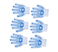 BESPORTBLE 3 Pares Guantes de Trabajo para Guantes de Jardinería de Poliéster y Algodón de Manos para Actividades al Aire Mediana para
