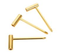 BESPORTBLE 3 Piezas 6 Llave de Ajuste del Tensor de Guitarra, 35mm en L | Metal Dorado, Ajuste Preciso y Agarre Cómodo, Instalación Rápida para Guitarra Eléctrica y Acústica