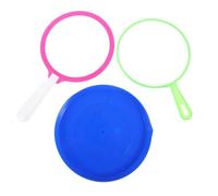 BESPORTBLE 3 Piezas Anillos para Hacer Burbujas con Mango Fácil de Usar para Herramientas para Soplar Burbujas de Jabón Colores Aleatorios para Cumpleaños y Fiestas al Aire Color Aleatorio