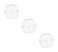 BESPORTBLE 3 Piezas Baño De Hámster Tina De Baño para Mascotas Contenedor De Baño Enfriamiento De Hámster Tinas De Plastico Arena Bañera El Plastico Suministros De Paisajismo Tómate Un Baño