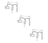 BESPORTBLE 3 Piezas Broche Creativo de Máquina Tijeras para Diseñadores de Accesorio Colgante para Celebraciones