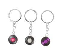 BESPORTBLE 3 Piezas Cadena De Llaves De Gramófono Colgantes Fiesta Llavero Registro Vinilo Colgante De Llave De Mochila Decoración Clave Bolsa Colgando Decoración Metal