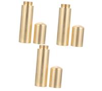 BESPORTBLE 3 Piezas Caja De Almacenamiento De Fósforos Soporte De Fósforo De Metal Porta Cerillas Contenedor Para Fósforo Titular De Fósforo De Emergencia Pequeño Tubo De Fósforo Latón