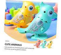 BESPORTBLE 3 Piezas Juguetes de Pollo con Reloj de Cuerda para Animales de Plástico y Divertidos Portátil para Coordinación y Comunicación Infantil Colores Aleatorios Color Color Aleatorio
