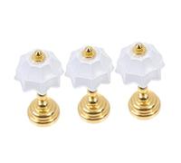 BESPORTBLE 3 Piezas Lámpara Miniatura de Escritorio para Casa de Muñecas Decoración LED Accesorios Realistas para Maquetas y Juguetes Diseño Chic y Estable