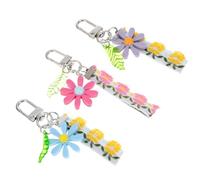 BESPORTBLE 3 Piezas Llavero de Flor Margarita Colgante de Moda para Mujer