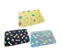 BESPORTBLE 3 Piezas Manta para Mascotas Rug Throws for Sofas cojín Cobija versátil Manta de Cama de Perro cómoda Manta para sofá Alfombrillas Cosas Manta Reutilizable Manta de Jaula Franela