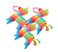 BESPORTBLE 3 piezas Mini Burro Piñata Rellena de Dulces para Celebraciones de Decoración para Fiestas de Cinco de Mayo Cumpleaños y Carnaval