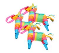 BESPORTBLE 3 piezas Mini Piñata de Burro Mexicano Decoración Fiesta Cinco de Mayo para para Carnaval y Cumpleaños