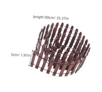 BESPORTBLE 3 Piezas Miniature Wooden Picket Fence Natural Design Mini Garden Border For Dollhouses Fairy Gardens Micro Landscapes DIY Craft Projects